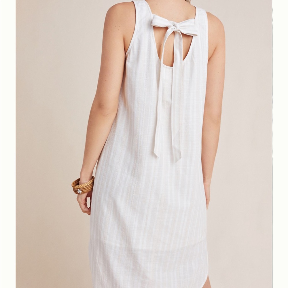 Anthropologie Cloth & Stone preppy casual striped cotton dress (A)